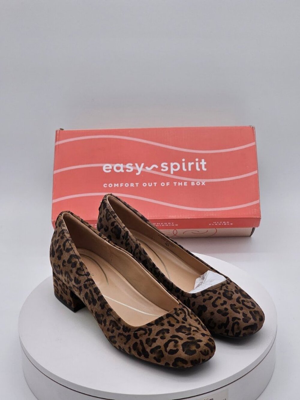 Easy Spirit Jain Leopard Print Pumps Women’s Size 8.5 W
